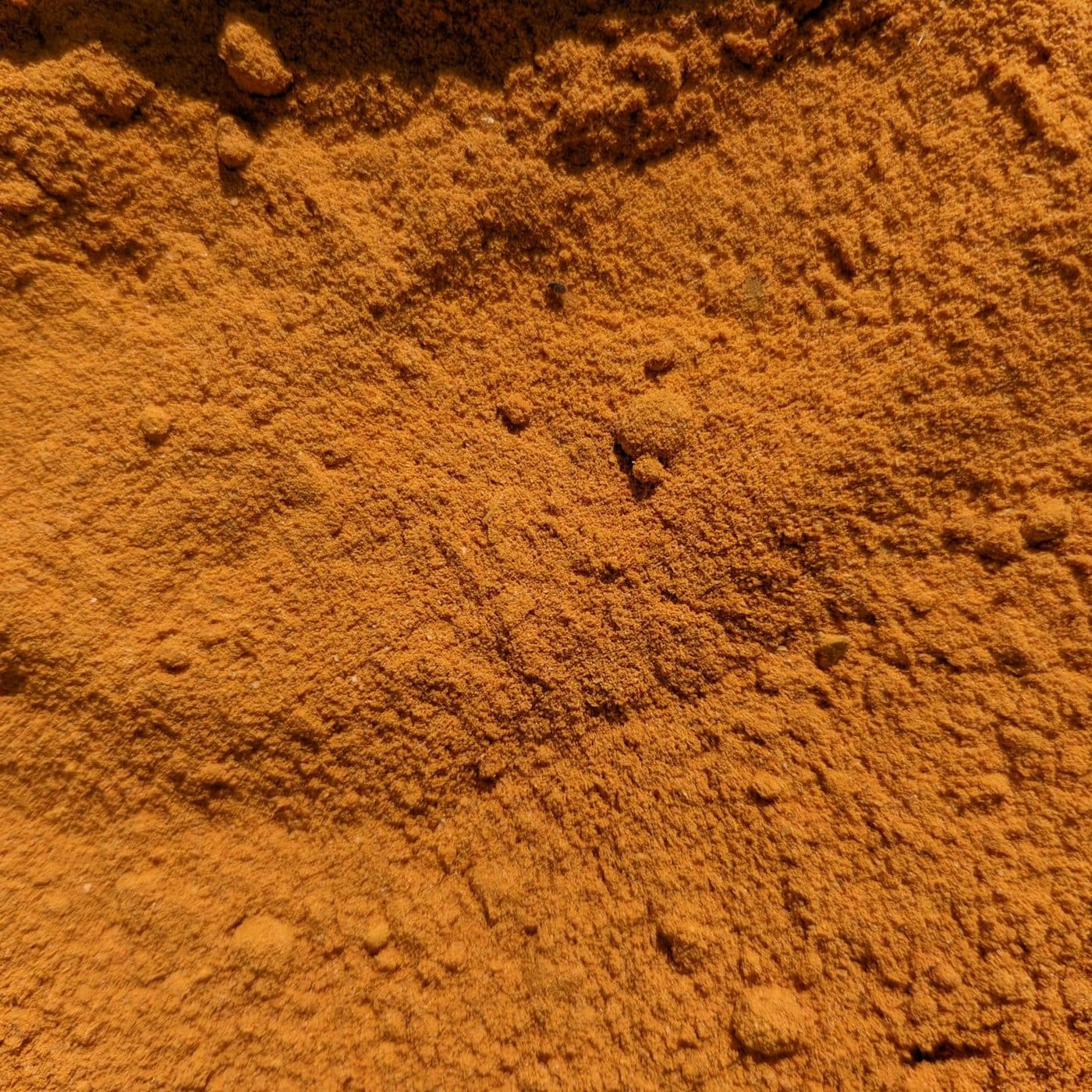 Milled mineral concentrate, iron-oxide brown